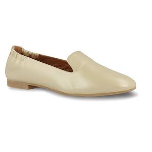 UKIES Italian LEATHER Bianca Pearl Gold Nappa Flats women’s size 9 NEW soft chic